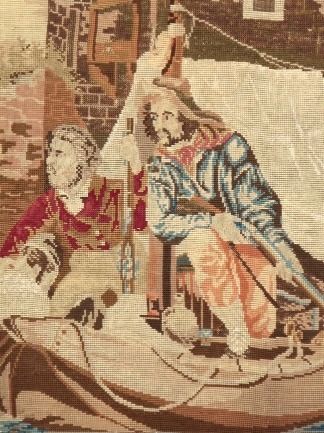 Antique English Tapestry, No.8881 - Gsblank