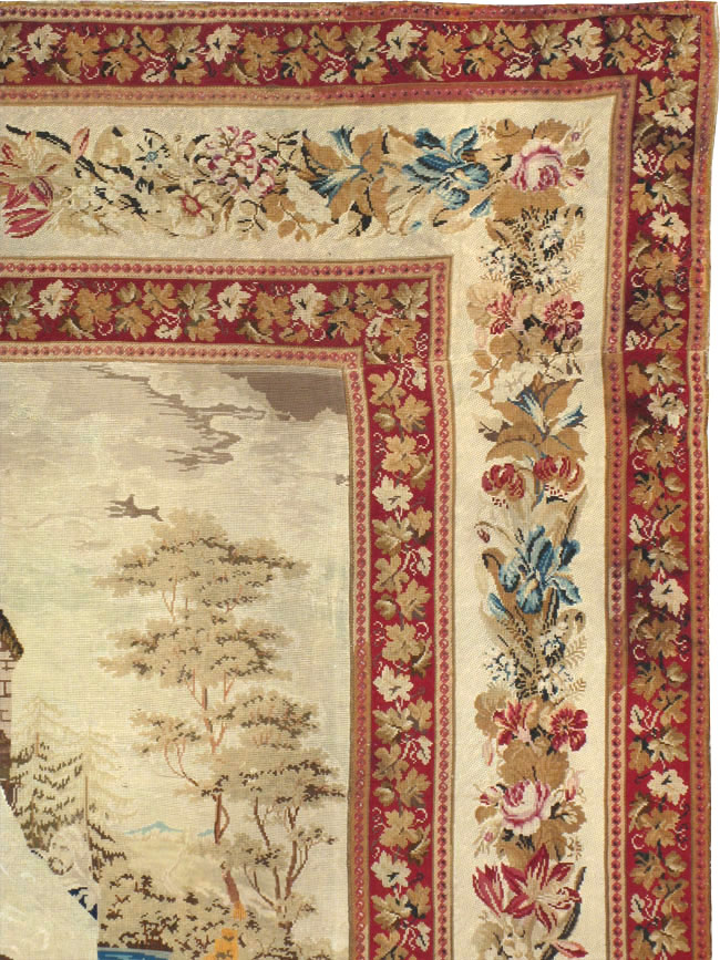 Antique English Tapestry, No.8881 - Gsblank