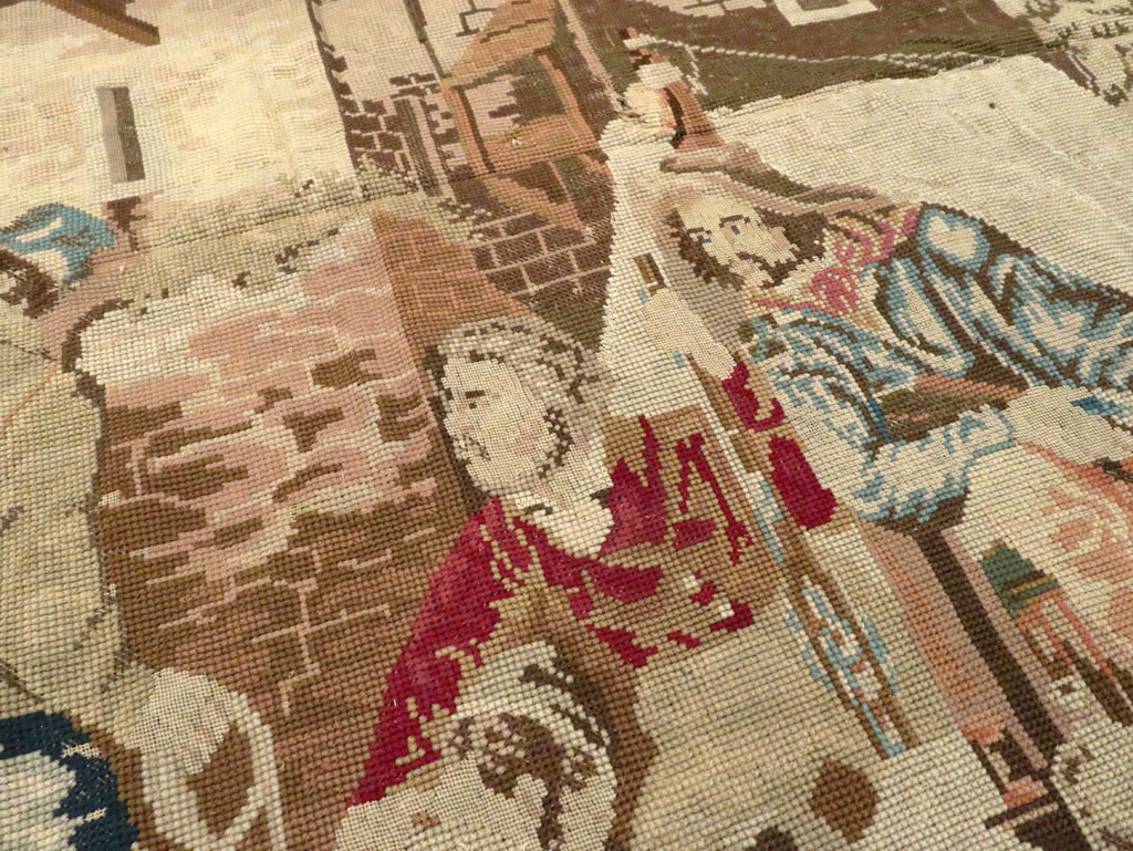 Antique English Tapestry, No.8881 - Gsblank