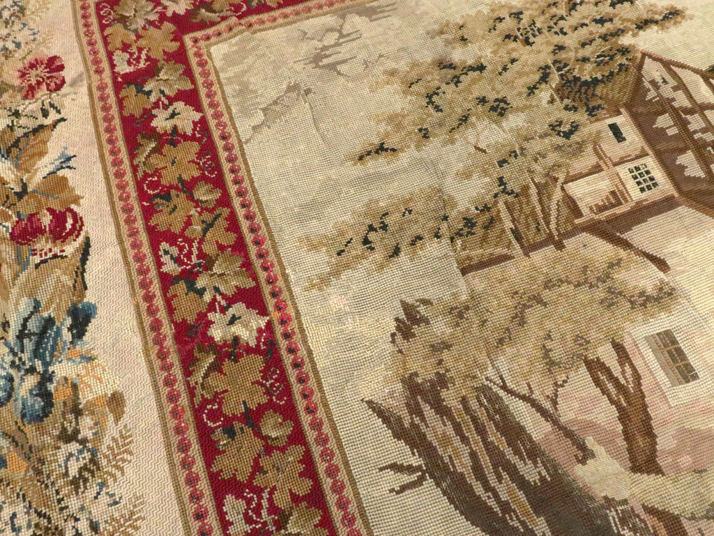 Antique English Tapestry, No.8881 - Gsblank