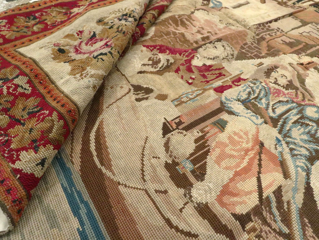 Antique English Tapestry, No.8881 - Gsblank