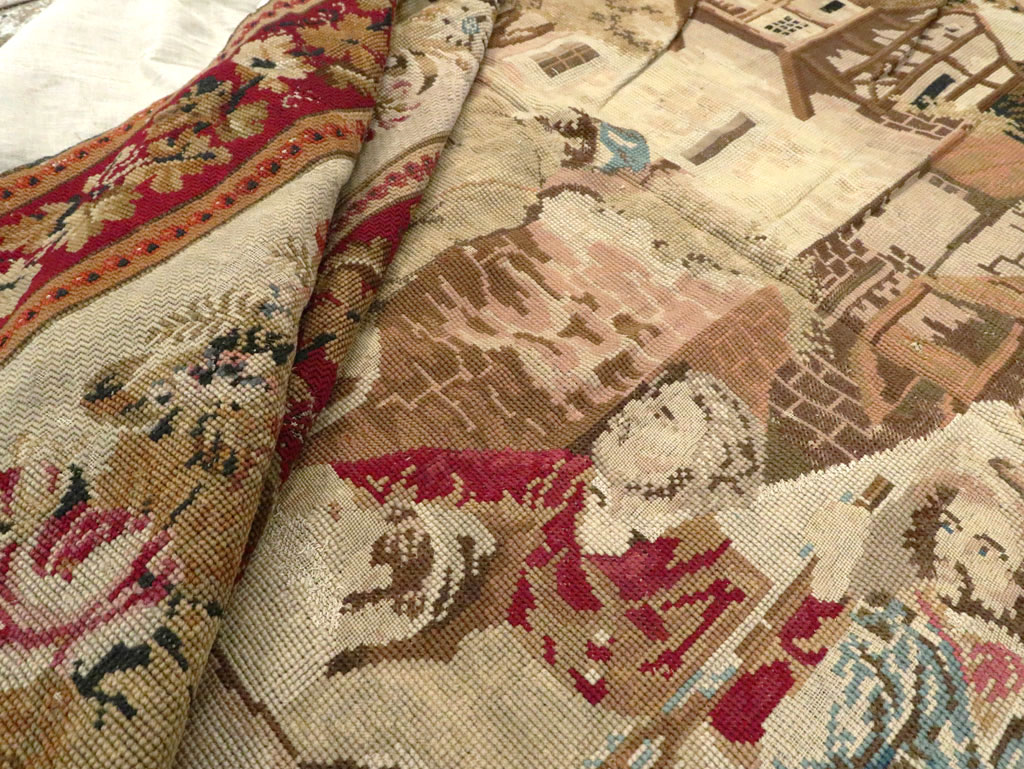 Antique English Tapestry, No.8881 - Gsblank