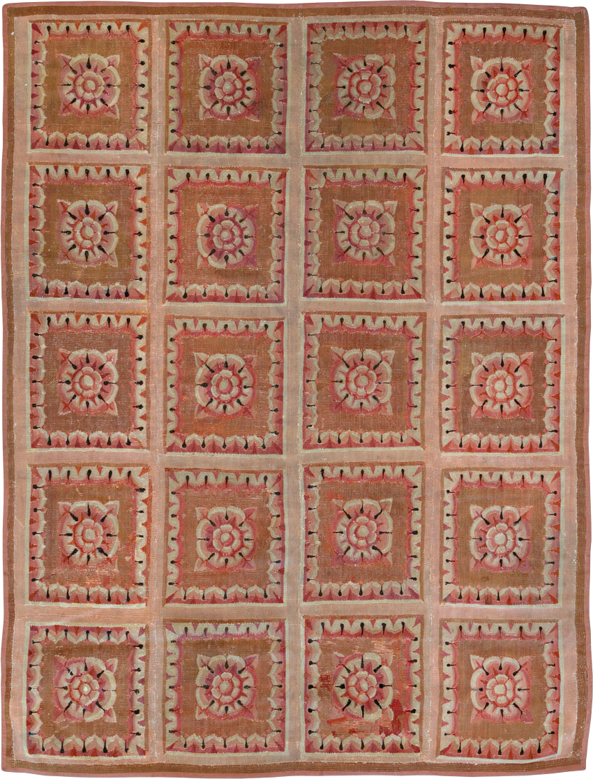 Antique French Aubusson Carpet, No.8882 - Gsblank