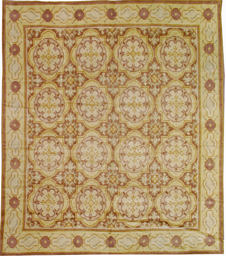 Antique European Savonnerie Carpet, No.8884 - Gsblank