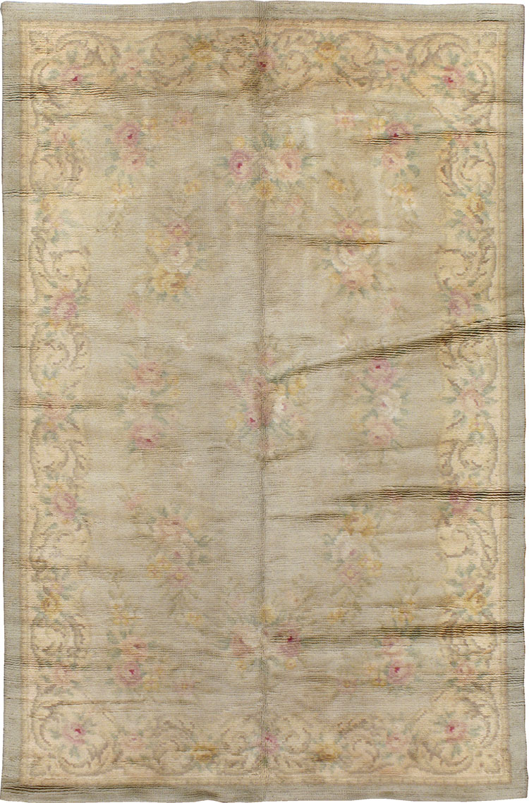 Antique Spanish Savonnerie Carpet, No.8888 - Gsblank