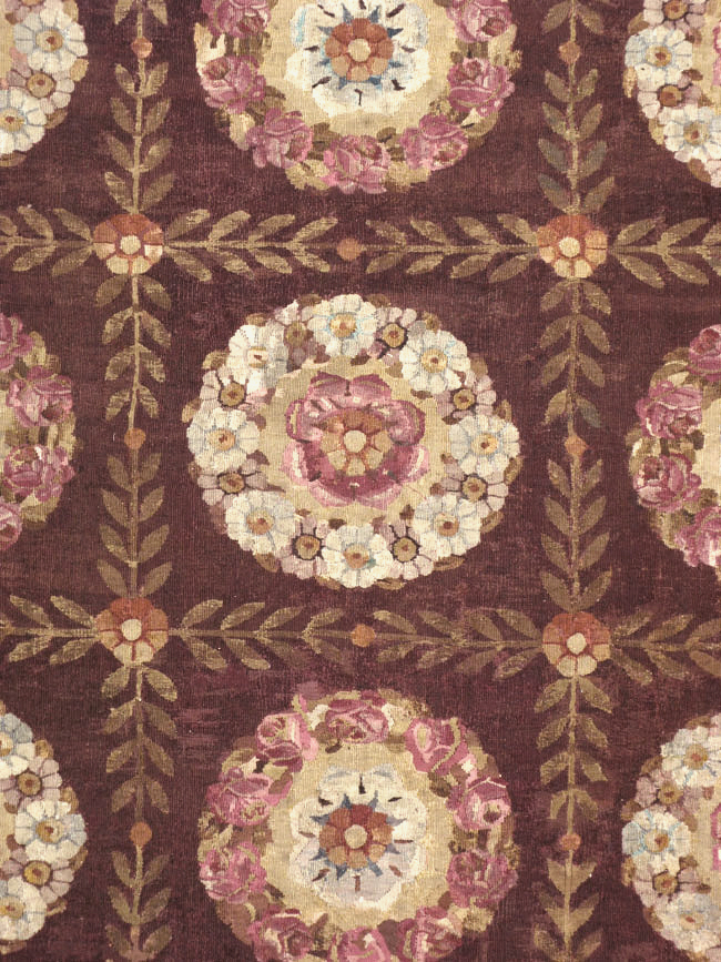 Antique French Flatweave Aubusson Large Carpet, No.8905 - Gsblank