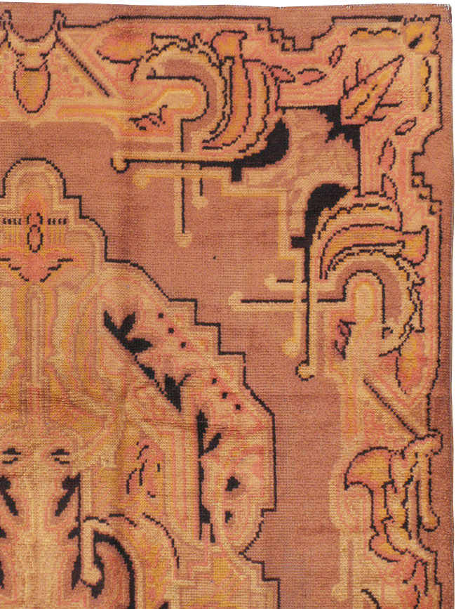Antique European Art Deco Carpet, No.8907 - Gsblank