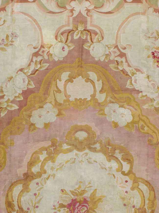 Antique French Aubusson Carpet, No.8909 - Gsblank