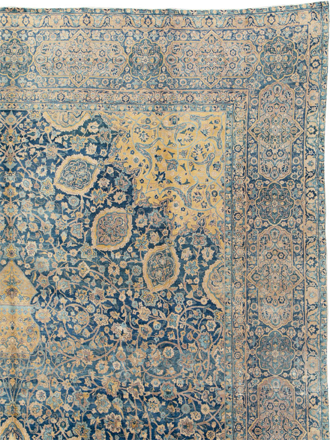 Antique Persian Lavar Kerman Carpet, No.8937 - Gsblank