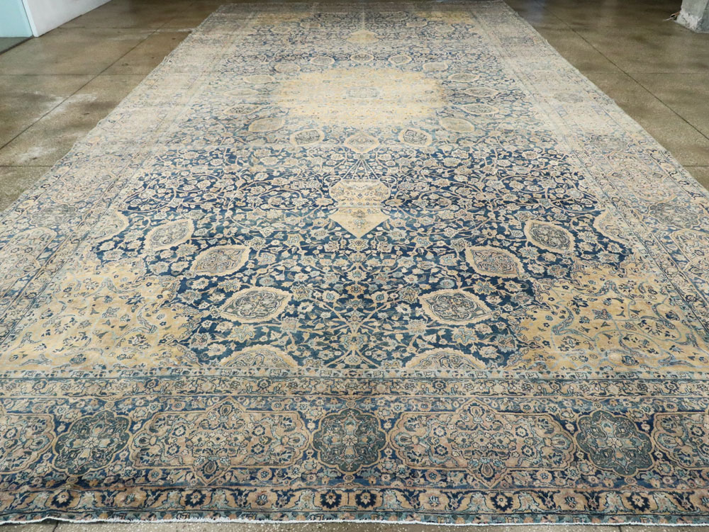 Antique Persian Lavar Kerman Carpet, No.8937 - Gsblank