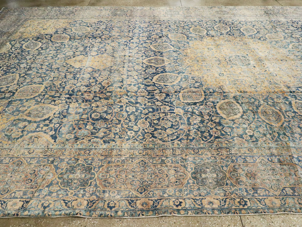 Antique Persian Lavar Kerman Carpet, No.8937 - Gsblank