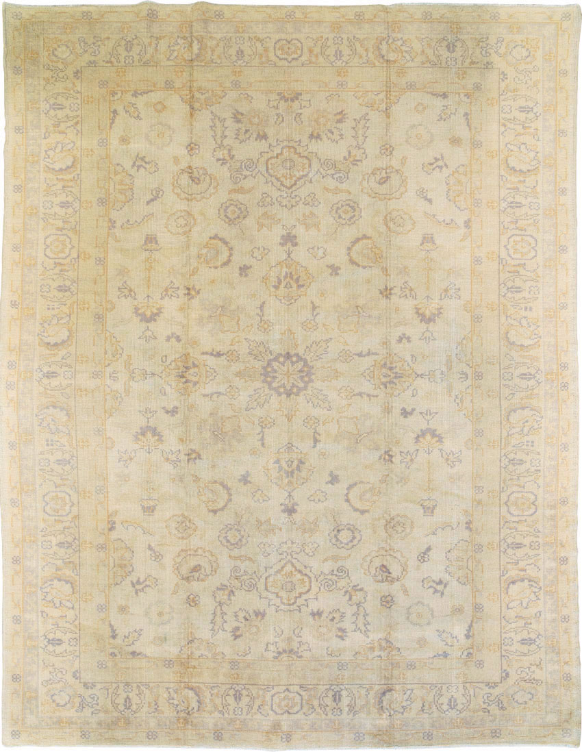 Antique Turkish Oushak Carpet, No.9010 - Gsblank