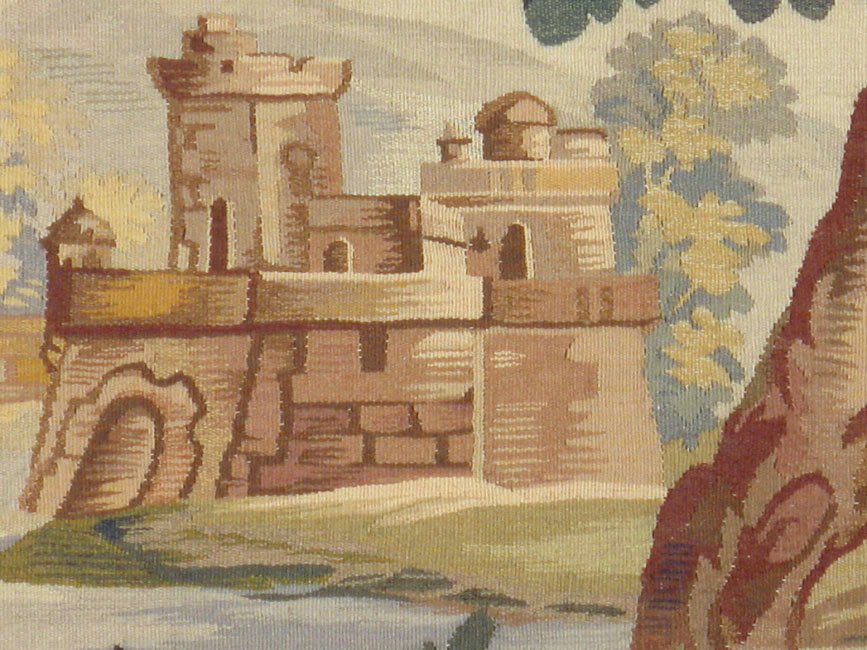 Antique French Tapestry, No.9031 - Gsblank