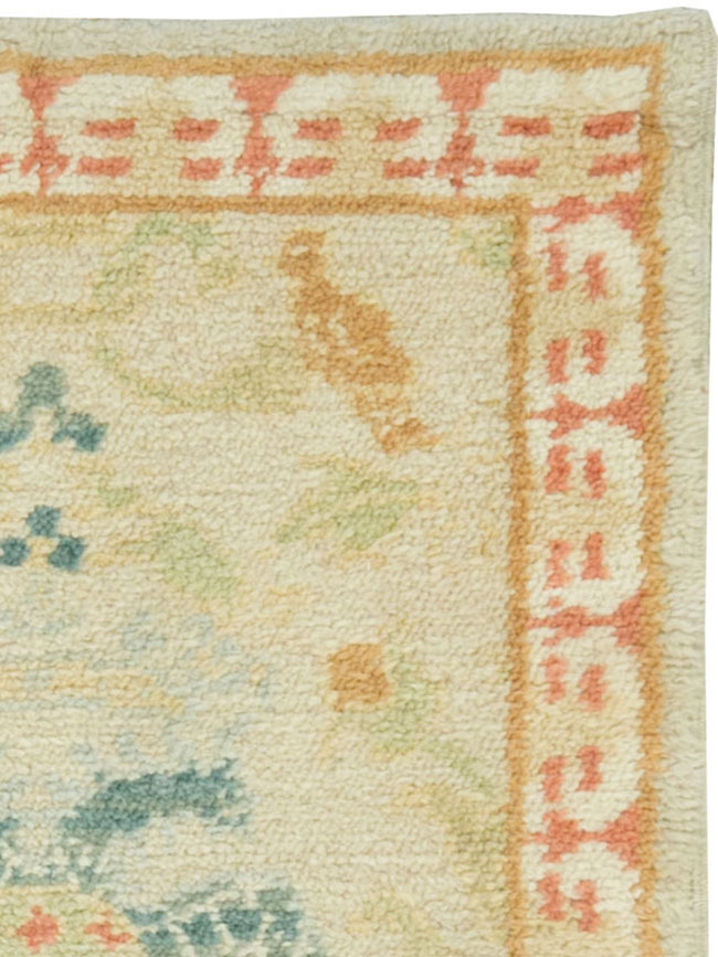 Antique Spanish Cuenca Carpet, No.9040 - Gsblank