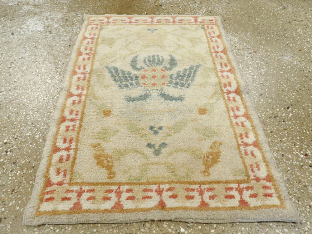 Antique Spanish Cuenca Carpet, No.9040 - Gsblank