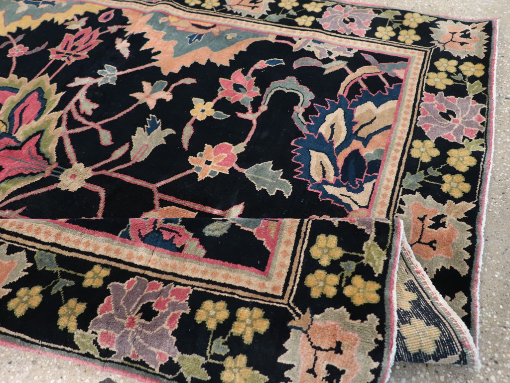 Vintage Indian Lahore Accent Rug, No.9049 - Gsblank