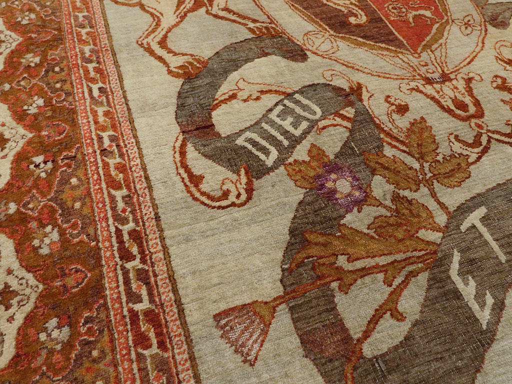 Vintage Turkish Sivas Pictorial Carpet, No.9059 - Gsblank