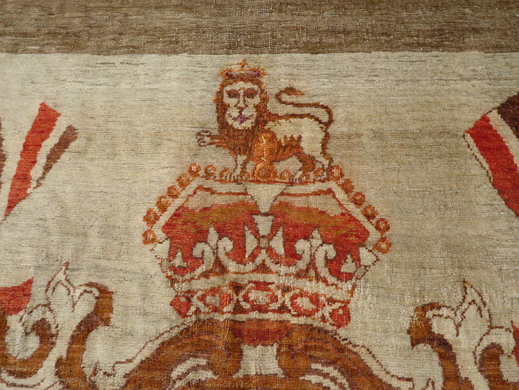 Vintage Turkish Sivas Pictorial Carpet, No.9059 - Gsblank