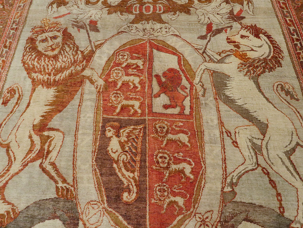 Vintage Turkish Sivas Pictorial Carpet, No.9059 - Gsblank