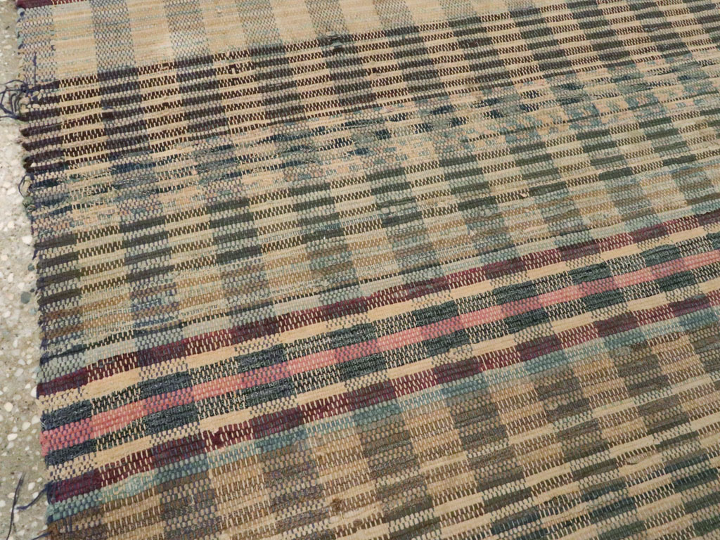 Vintage American Rag Rug Runner, No.9060 - Gsblank