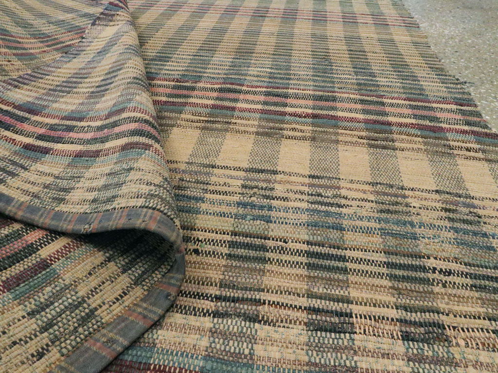 Vintage American Rag Rug Runner, No.9060 - Gsblank