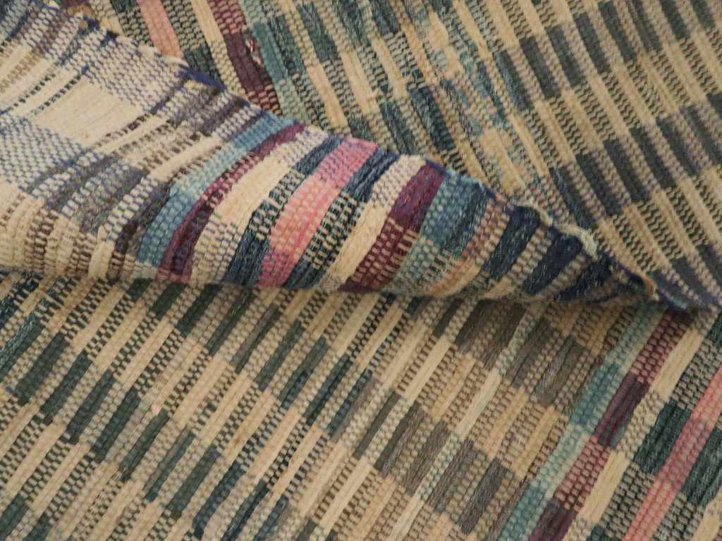 Vintage American Rag Rug Runner, No.9060 - Gsblank