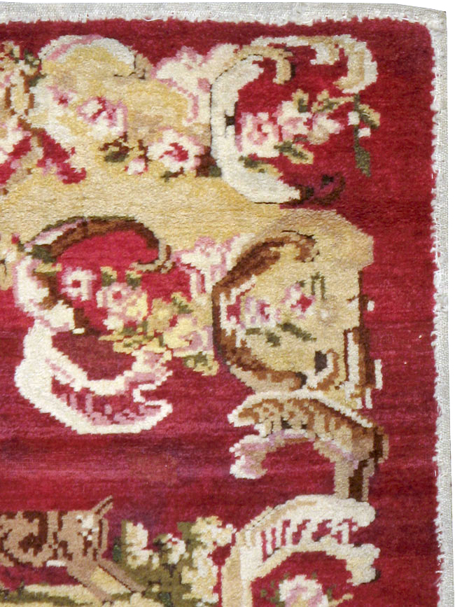 Antique Indian Lahore Pictorial Rug, No.9078 - Gsblank