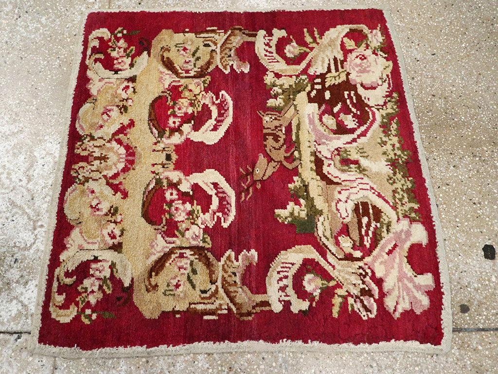 Antique Indian Lahore Pictorial Rug, No.9078 - Gsblank