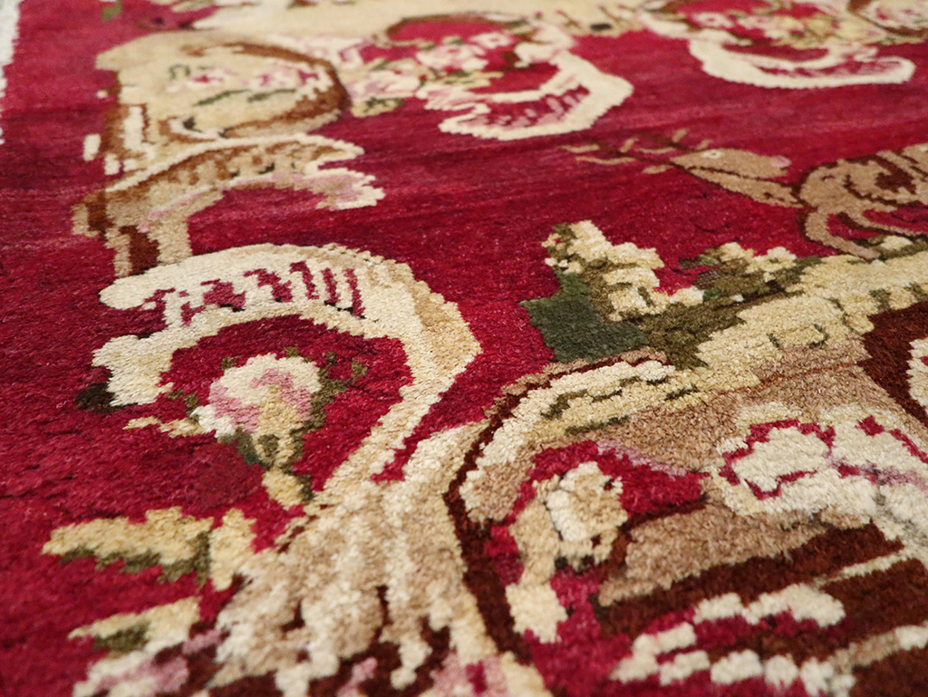 Antique Indian Lahore Pictorial Rug, No.9078 - Gsblank