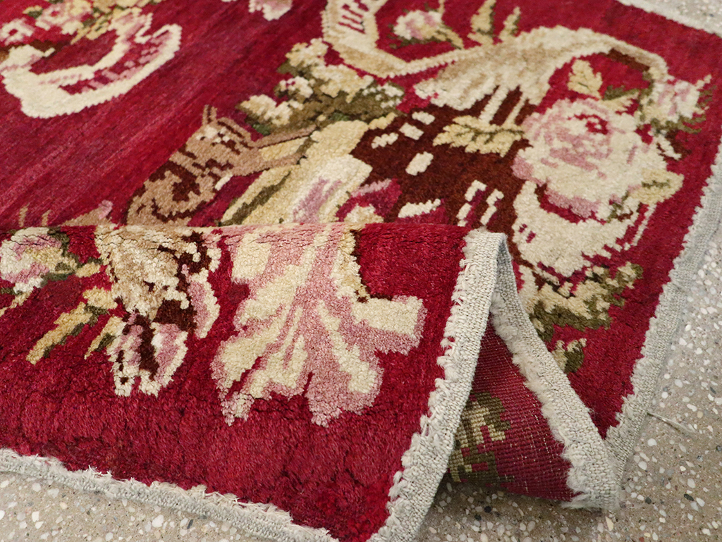 Antique Indian Lahore Pictorial Rug, No.9078 - Gsblank