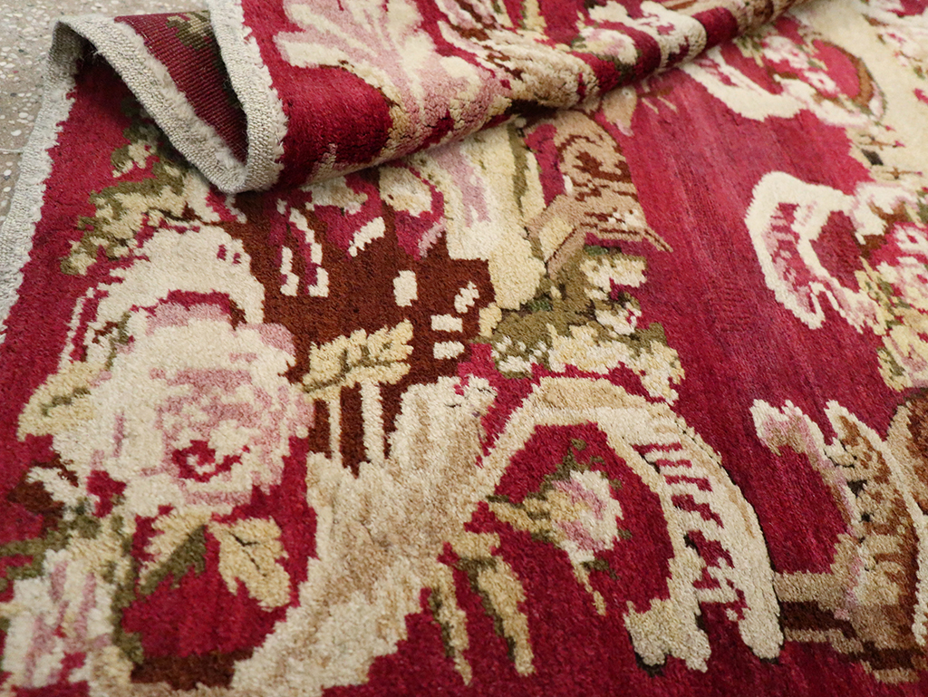 Antique Indian Lahore Pictorial Rug, No.9078 - Gsblank