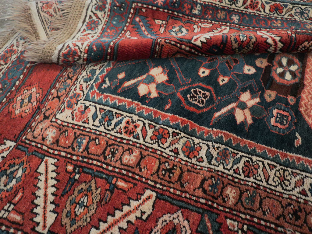 Antique Persian Bakshaish Pictorial Rug, No.9079 - Gsblank