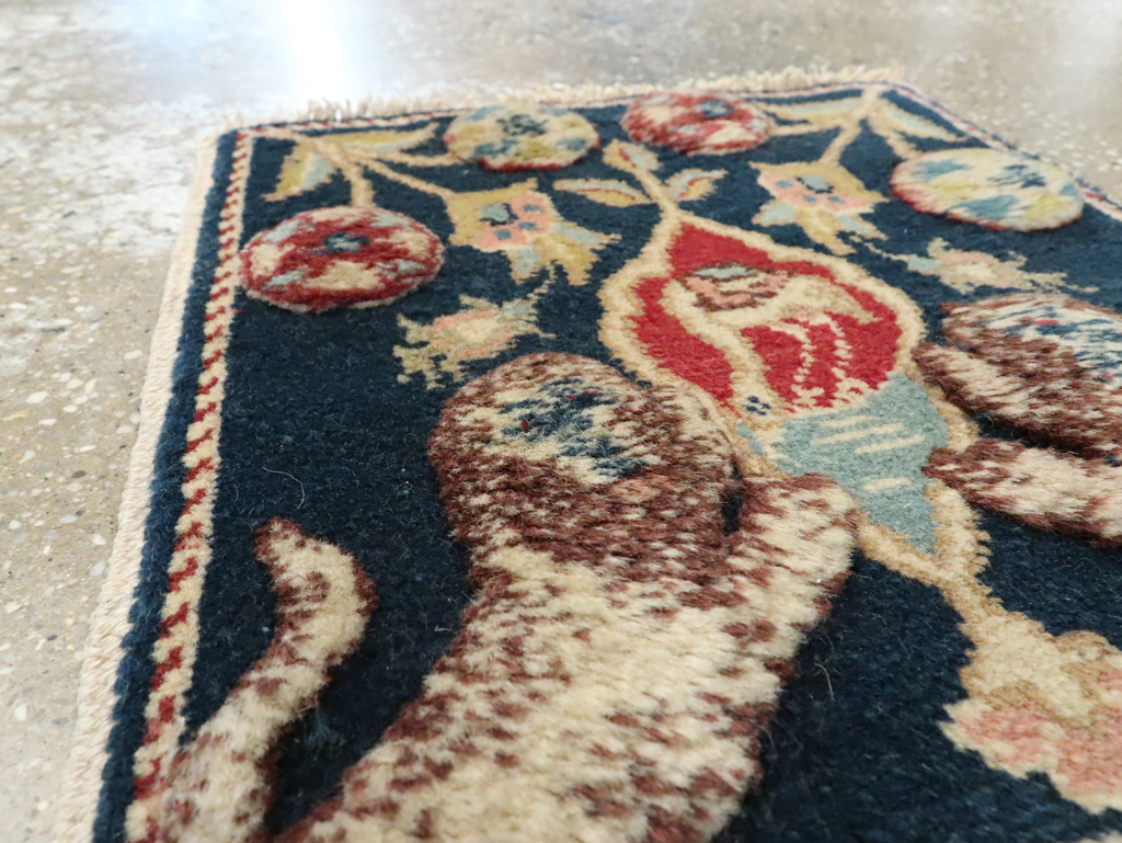 Vintage Persian Souf Tabriz Pictorial Rug (Pair: 1 of 2), No.9080 - Gsblank