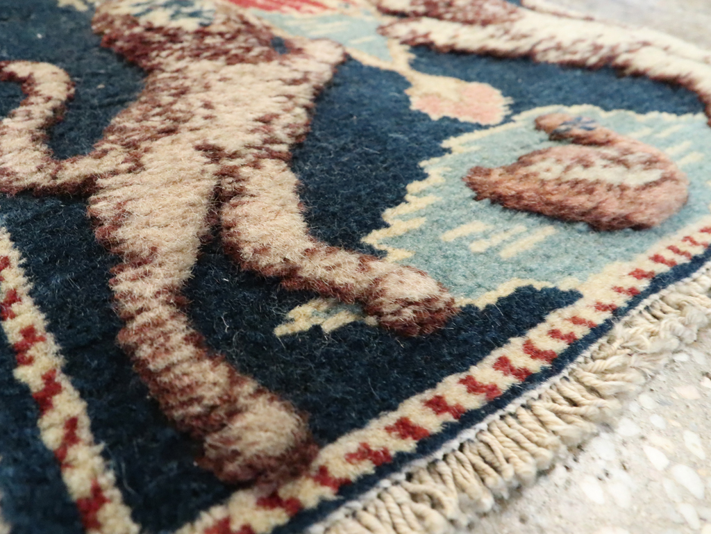 Vintage Persian Souf Tabriz Pictorial Rug (Pair: 2 of 2), No.9081 - Gsblank