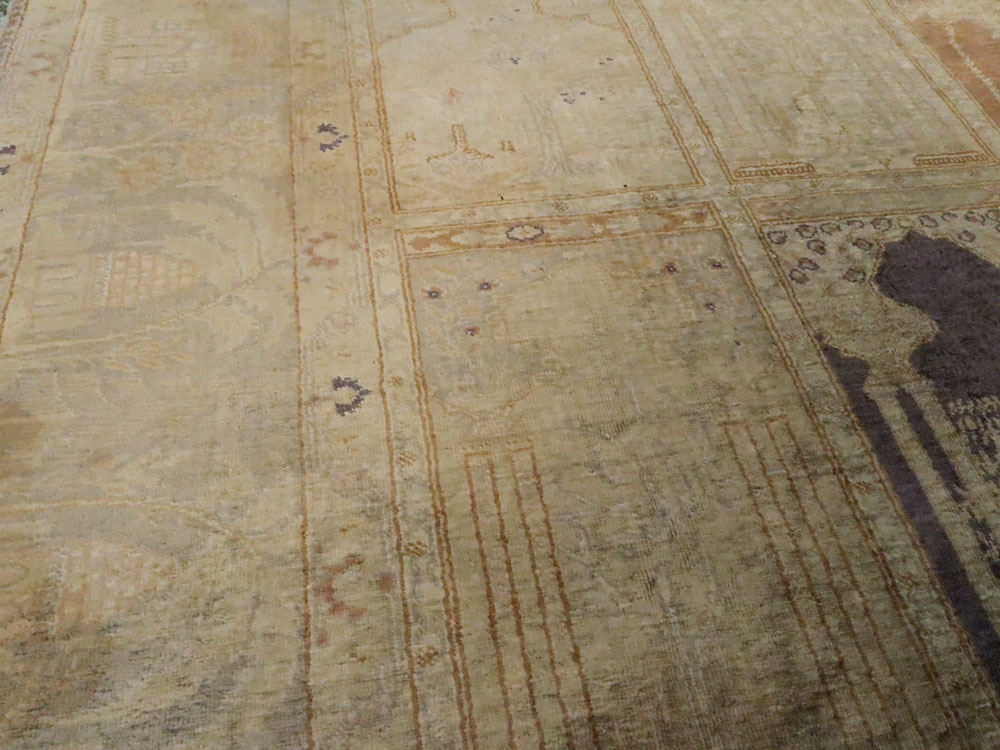 Vintage Turkish Kayseri Silk Rug, No.9095 - Gsblank