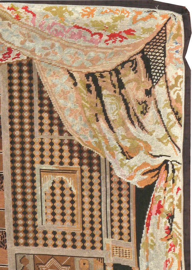 Antique French Needlepoint Tapestry, No.9097 - Gsblank