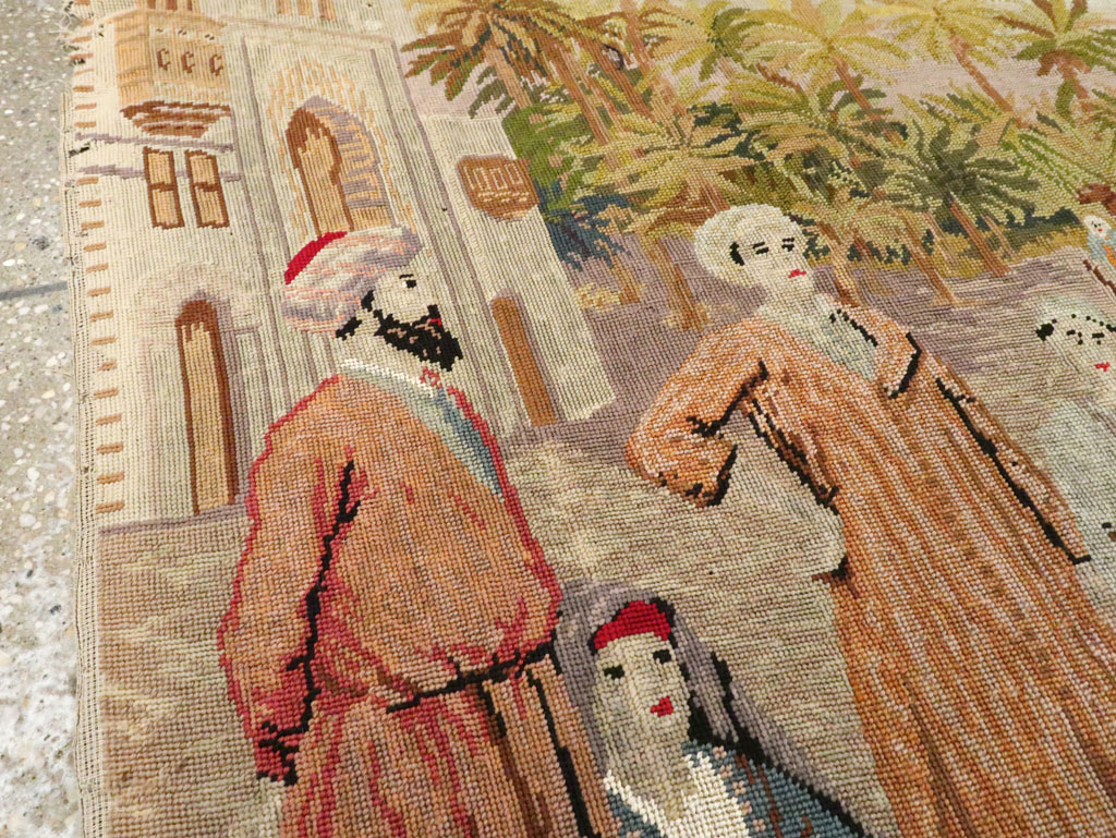 Antique French Needlepoint Tapestry, No.9097 - Gsblank