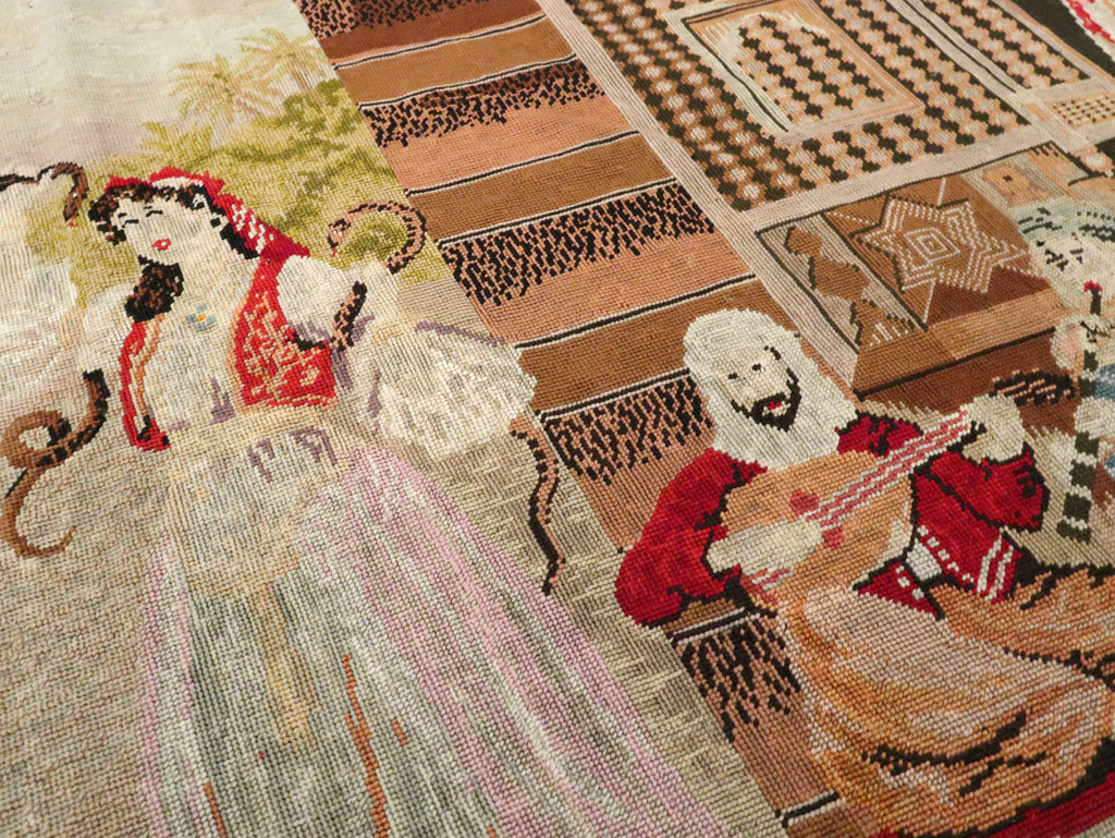 Antique French Needlepoint Tapestry, No.9097 - Gsblank