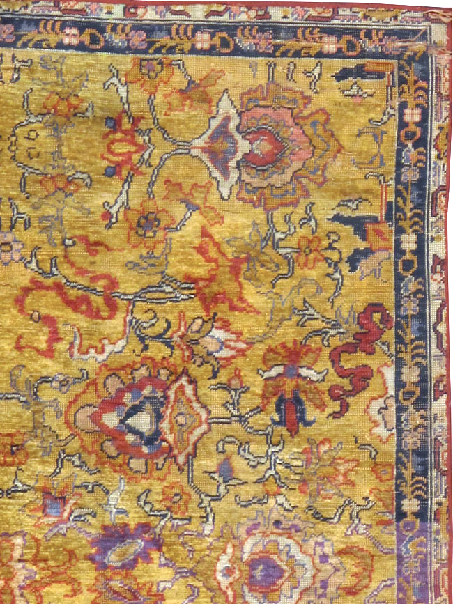 Antique Kayseri Silk Carpet, No.9100 - Gsblank