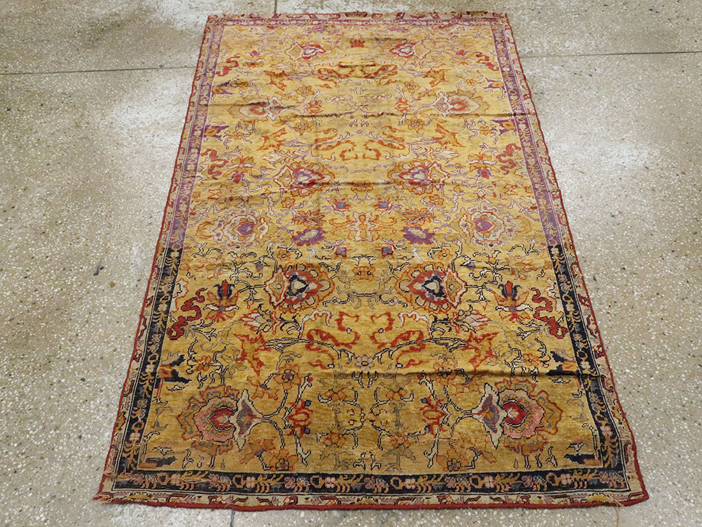 Antique Kayseri Silk Carpet, No.9100 - Gsblank
