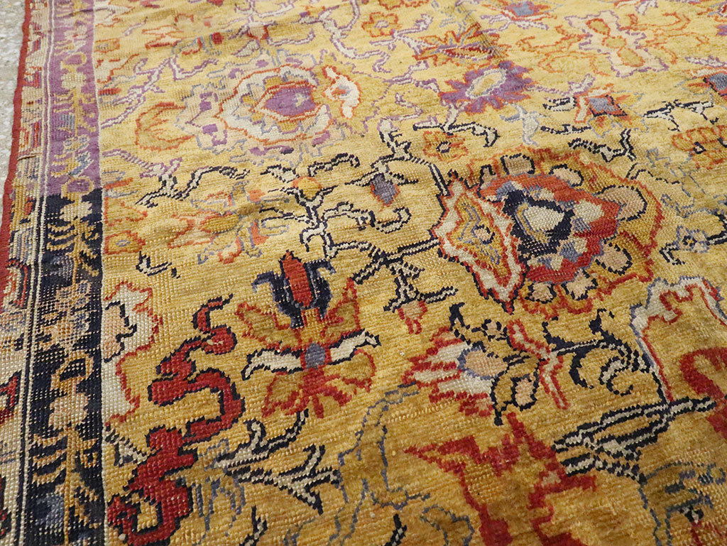 Antique Kayseri Silk Carpet, No.9100 - Gsblank