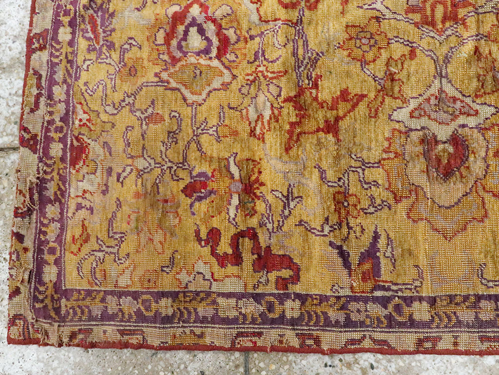 Antique Kayseri Silk Carpet, No.9100 - Gsblank