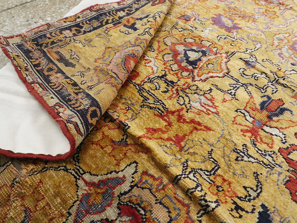 Antique Kayseri Silk Carpet, No.9100 - Gsblank