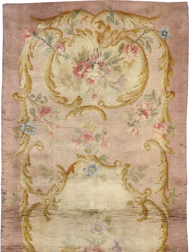 Antique French Savonnerie Runner, No.9105 - Gsblank