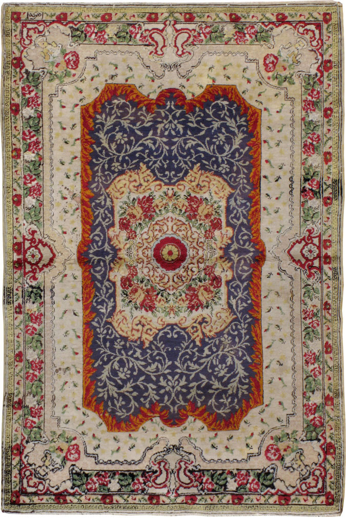 Antique Turkish Herekeh Rug, No.9107 - Gsblank