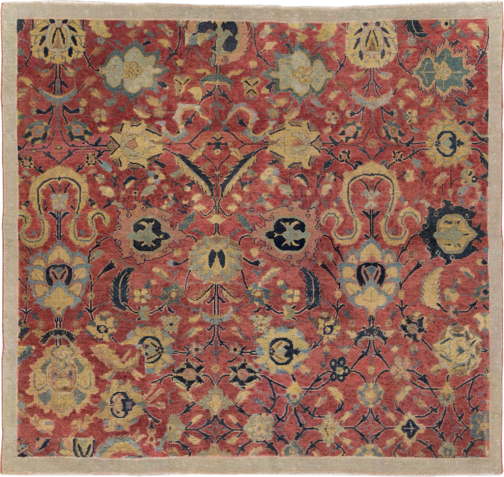 Antique Persian Isfahan Rug, No.9112 - Gsblank