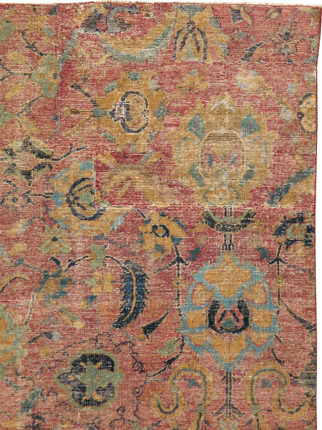 Antique Persian Isfahan Rug, No.9112 - Gsblank