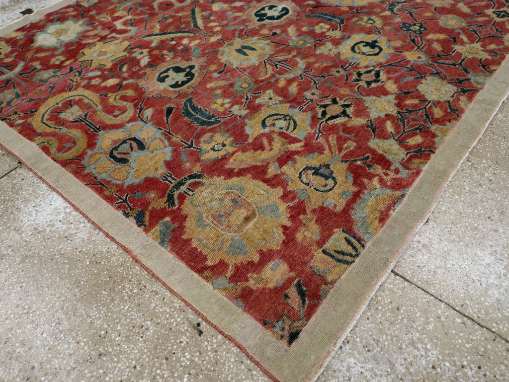 Antique Persian Isfahan Rug, No.9112 - Gsblank