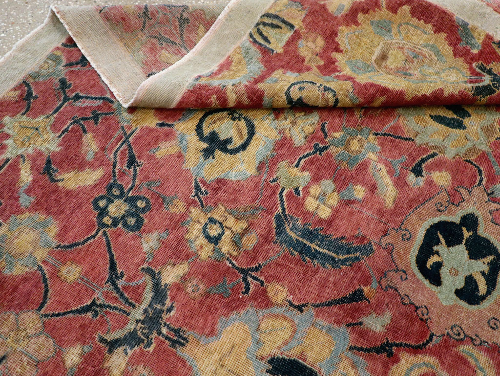 Antique Persian Isfahan Rug, No.9112 - Gsblank