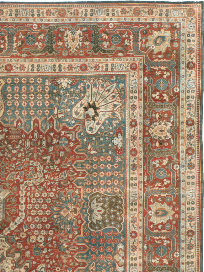 Antique Persian Tabriz Carpet, No.9117 - Gsblank
